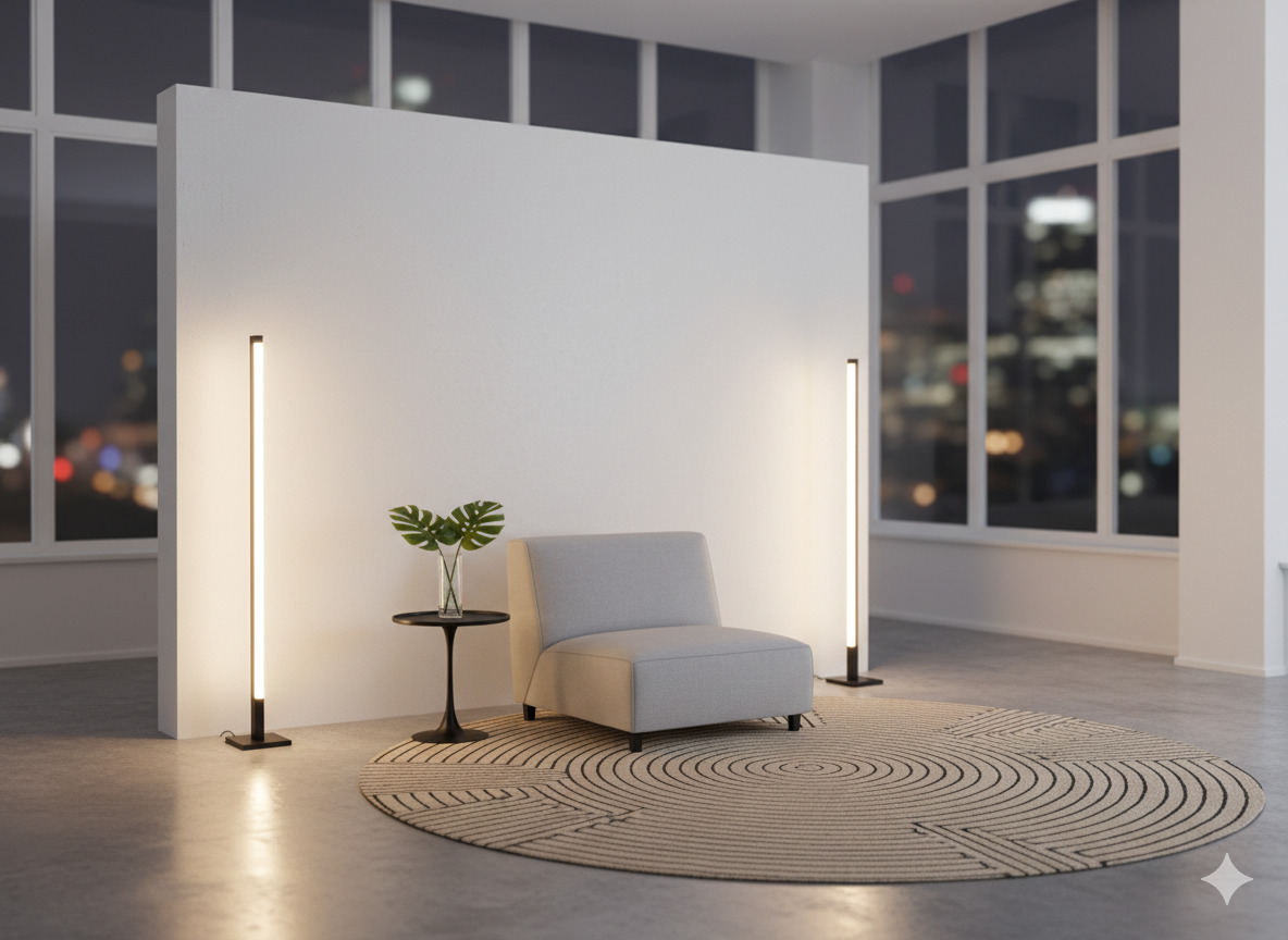 Modern minimalistisk fotozon med ren design